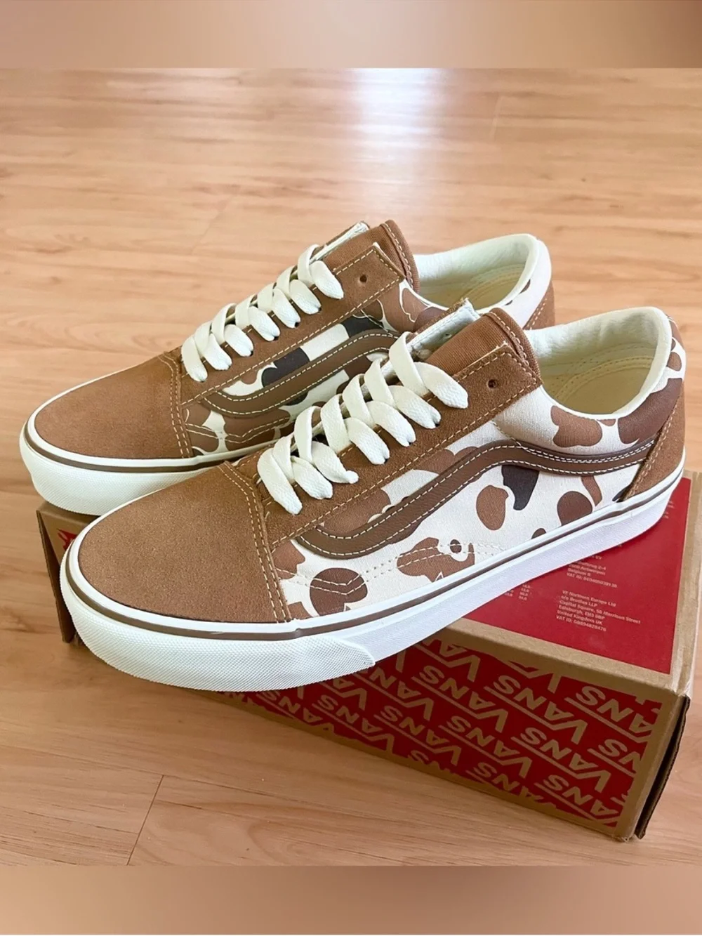 Vans Old Skool Duck Camo Brown Women 10.0 US Mens 8.5US